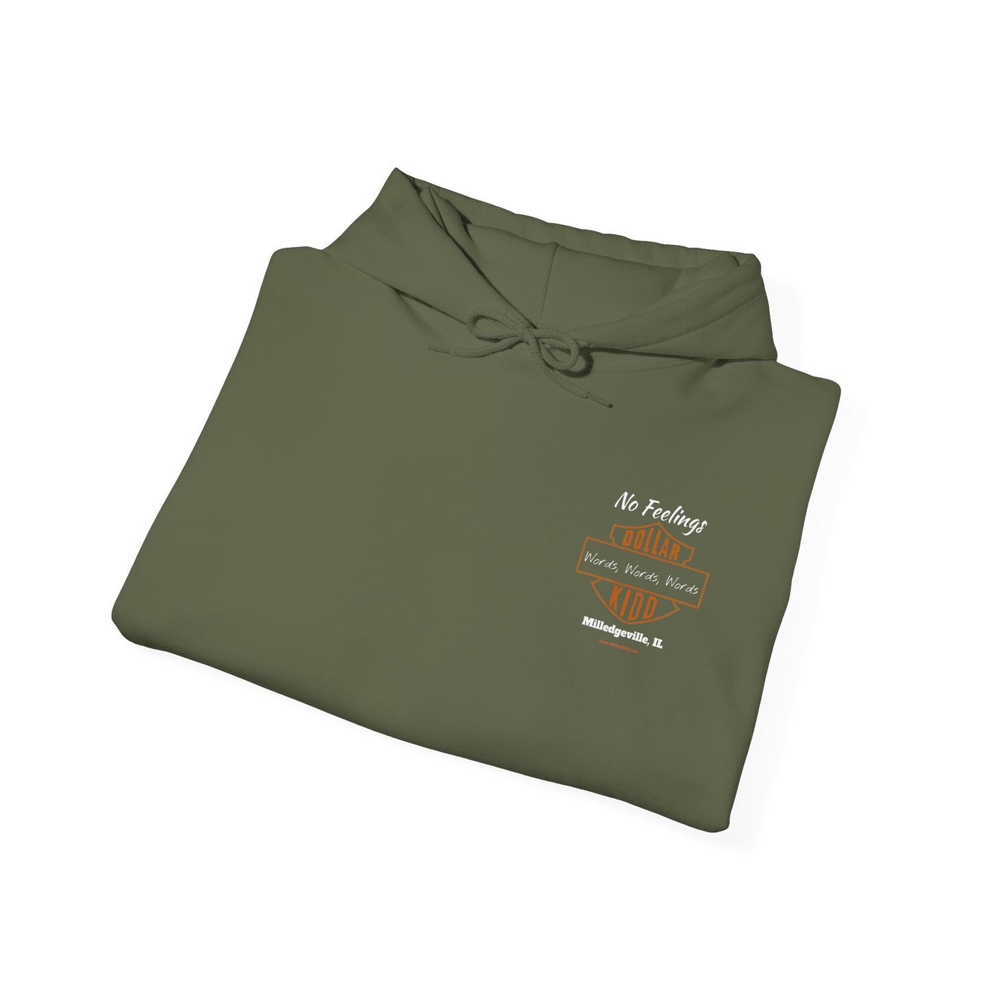 DK - SH - Words Words Words Front and Back Unisex Heavy Blend™ Hooded Sweatshirt