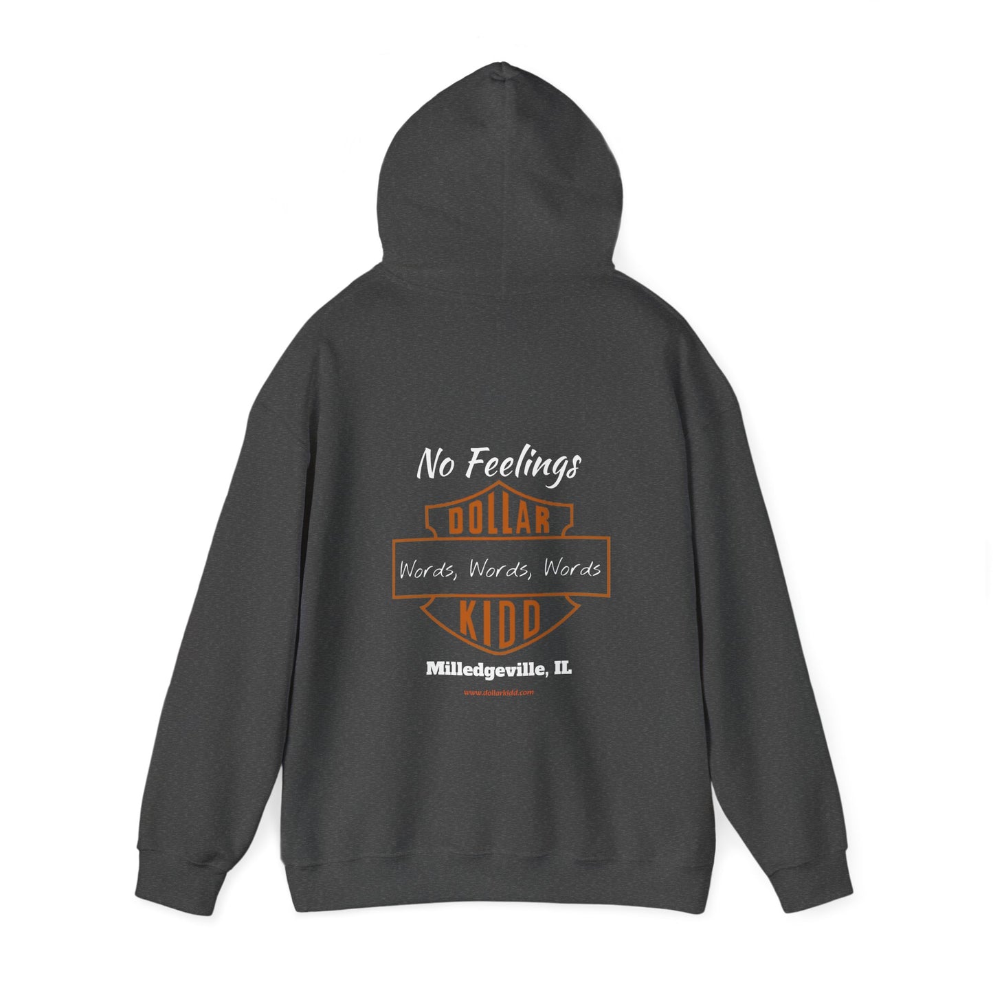 DK - SH - Words Words Words Front and Back Unisex Heavy Blend™ Hooded Sweatshirt