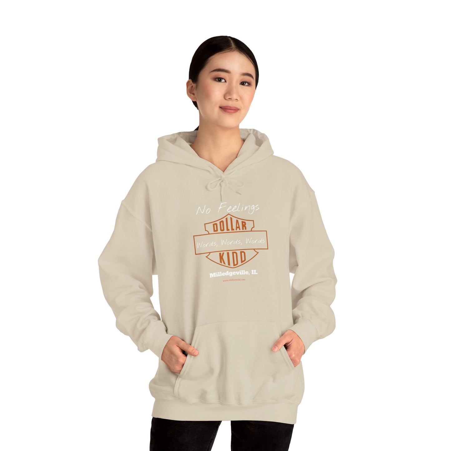 DK - SH - Words Words Words Front Only Unisex Heavy Blend™ Hooded Sweatshirt