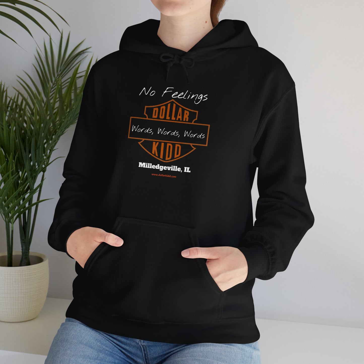 DK - SH - Words Words Words Front Only Unisex Heavy Blend™ Hooded Sweatshirt