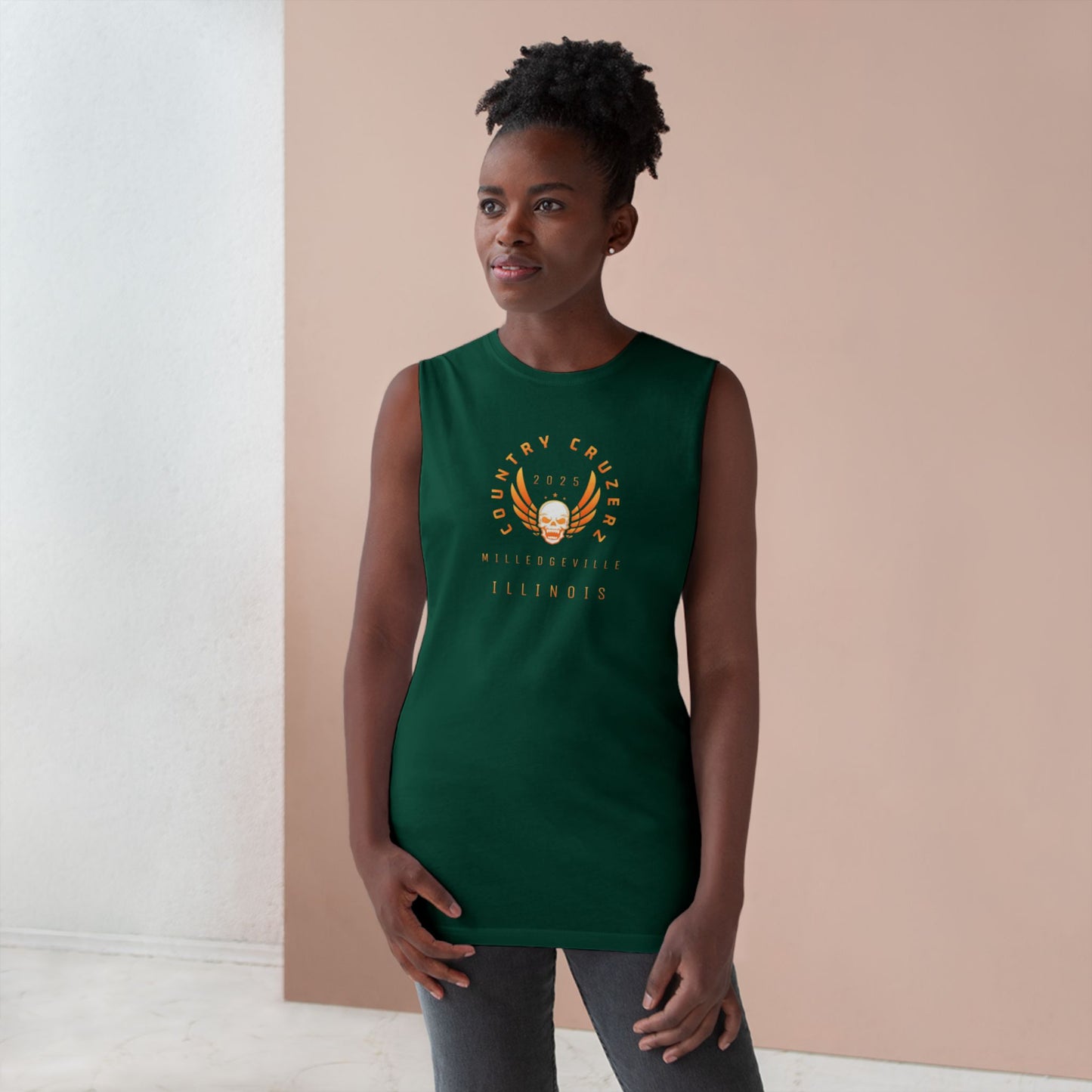 Country Cruzerz - Milledgeville Winged Skull Unisex Barnard Tank