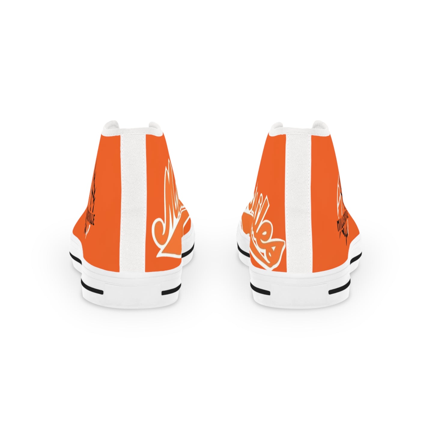 Missiles - Basektball Men's High Top Sneakers Orange