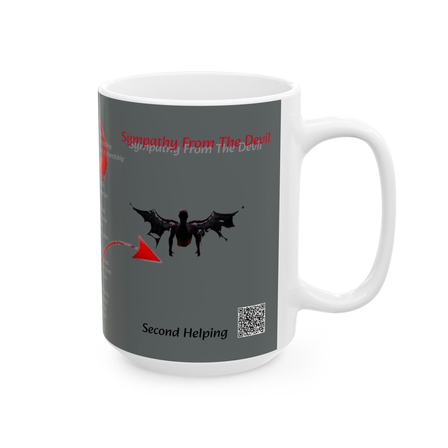 Dollar Kidd - Sympathy From The Devil (Dark GREY) - Ceramic Mug, (11oz, 15oz)