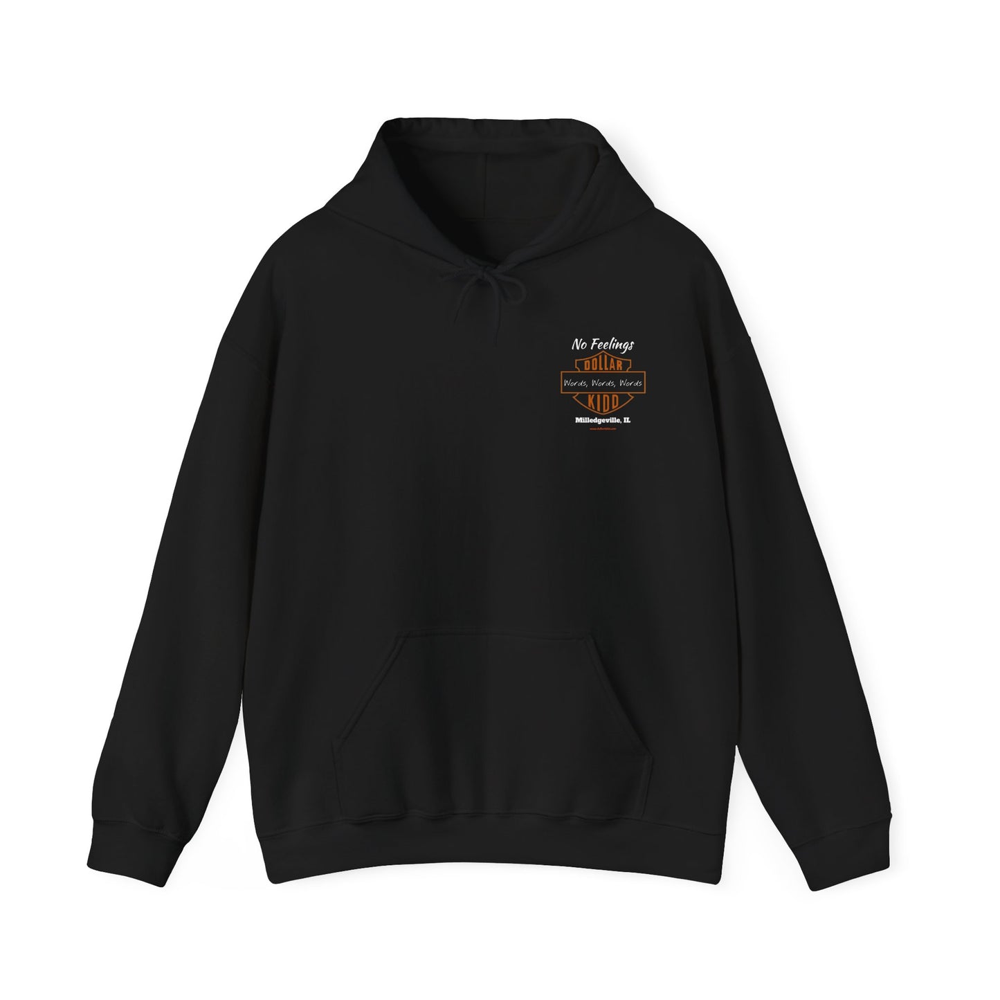 DK - SH - Words Words Words Front and Back Unisex Heavy Blend™ Hooded Sweatshirt