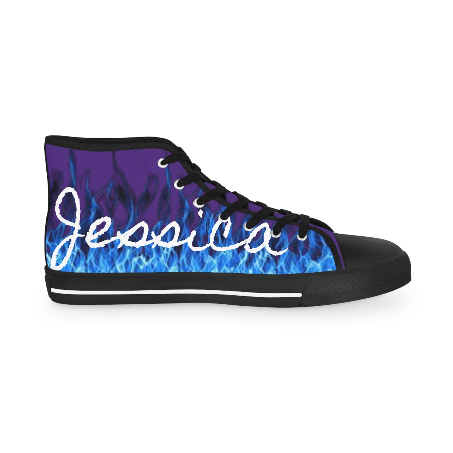 Her Fight Is Our Fight - Jessica High Top Sneakers Purple