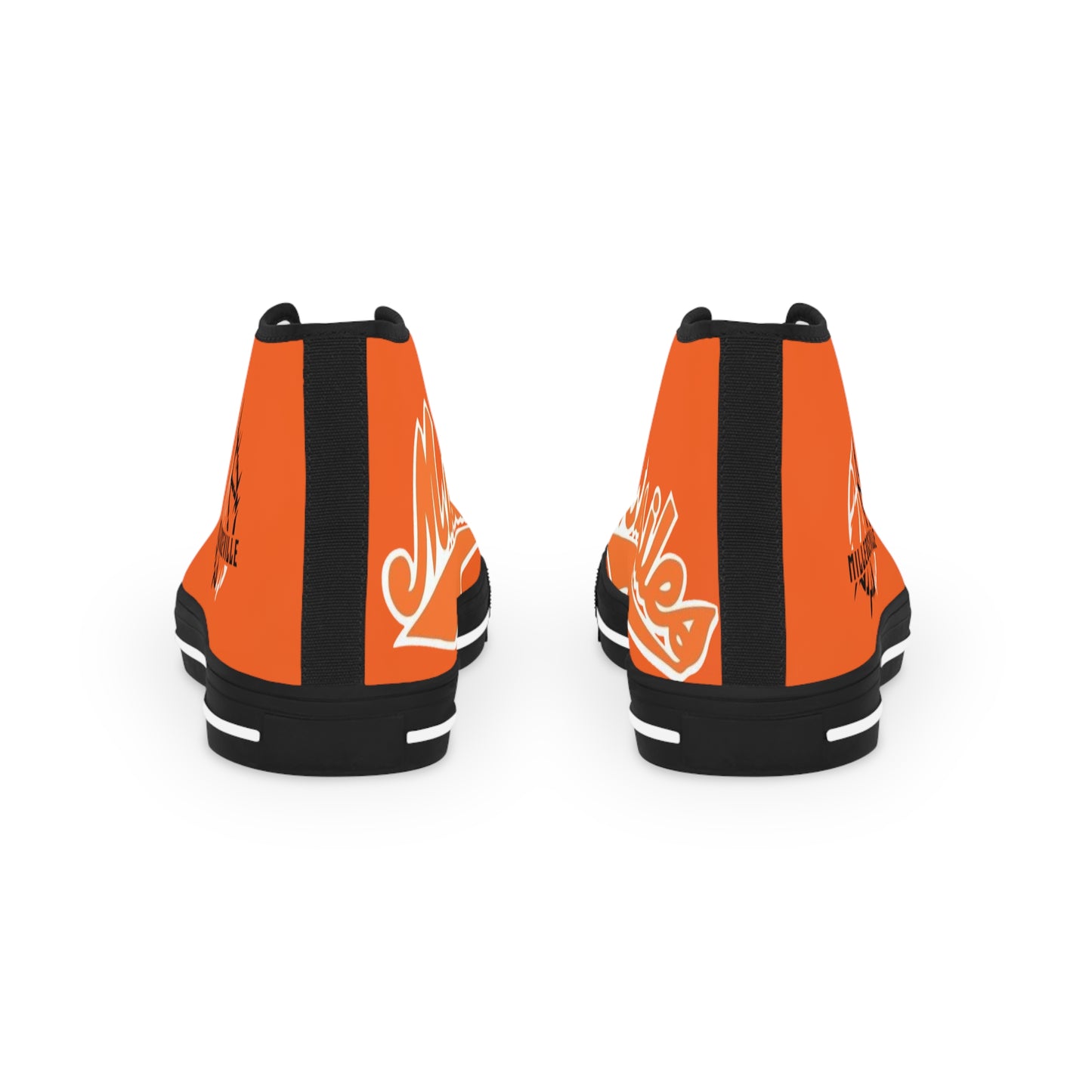 Missiles - Basektball Men's High Top Sneakers Orange