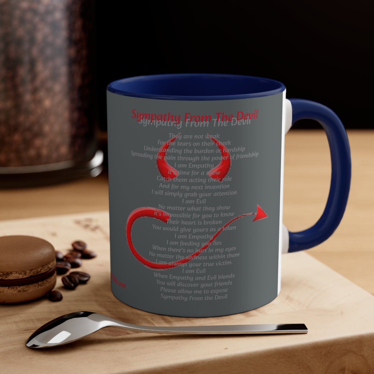 Dollar Kidd - Sympathy From The Devil - Accent Coffee Mug, 11oz