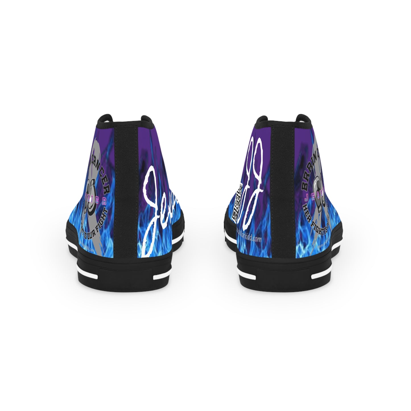 Her Fight Is Our Fight - Jessica High Top Sneakers Purple