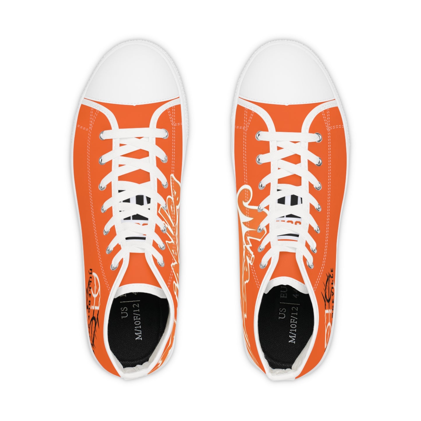 Missiles - Basektball Men's High Top Sneakers Orange