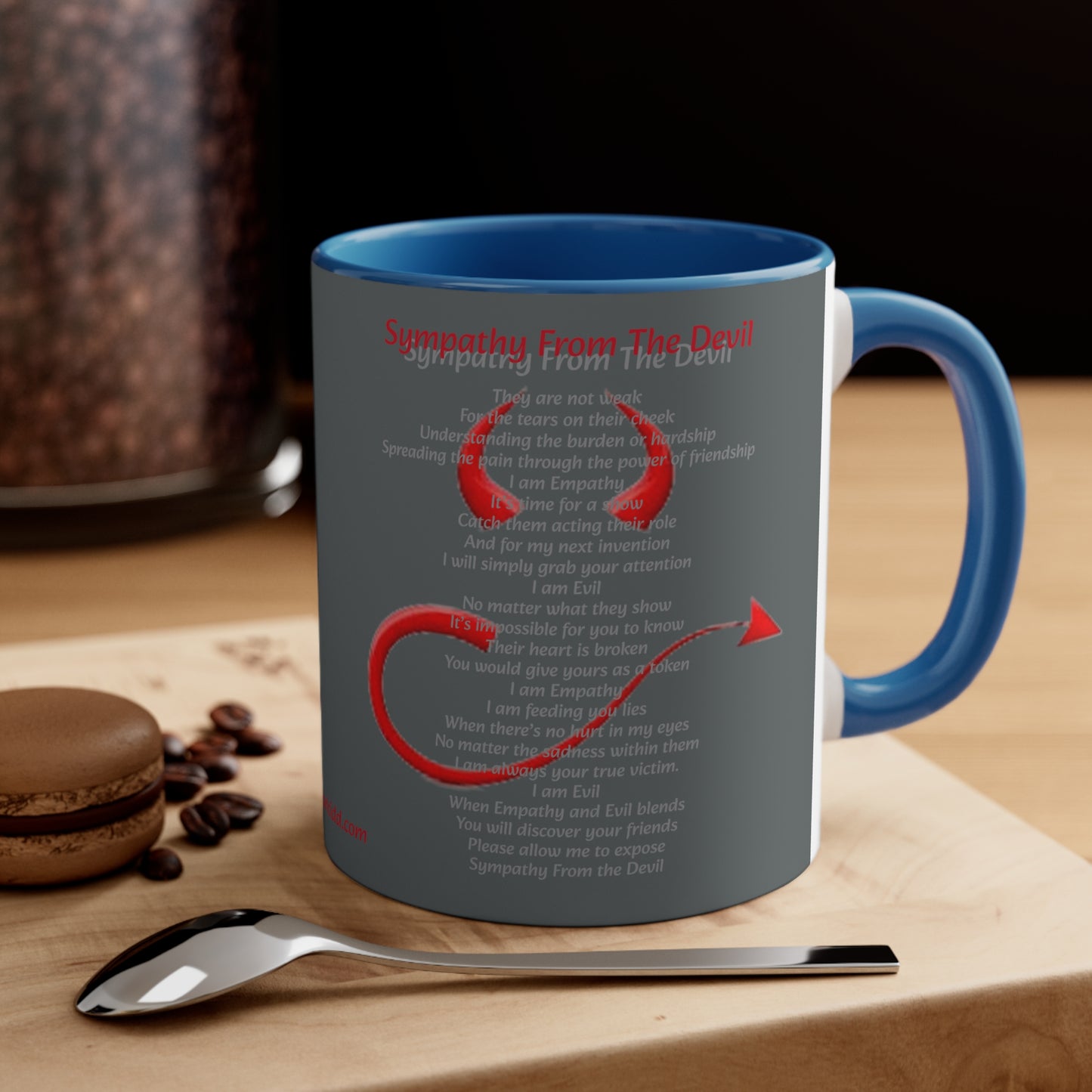 Dollar Kidd - Sympathy From The Devil - Accent Coffee Mug, 11oz