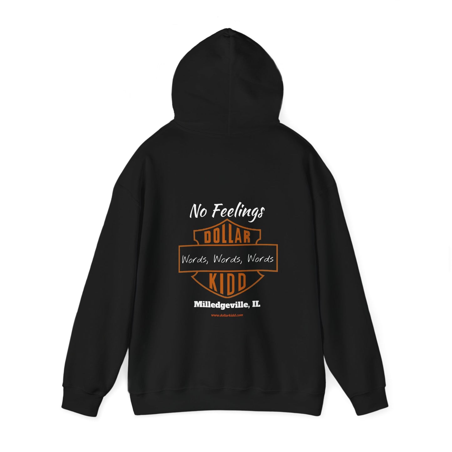 DK - SH - Words Words Words Front and Back Unisex Heavy Blend™ Hooded Sweatshirt