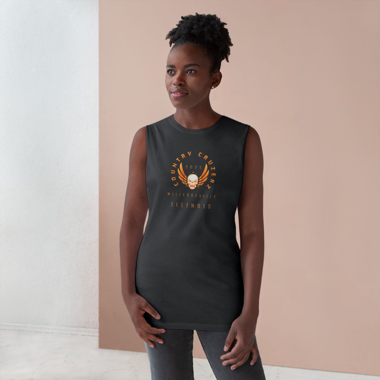 Country Cruzerz - Milledgeville Winged Skull Unisex Barnard Tank