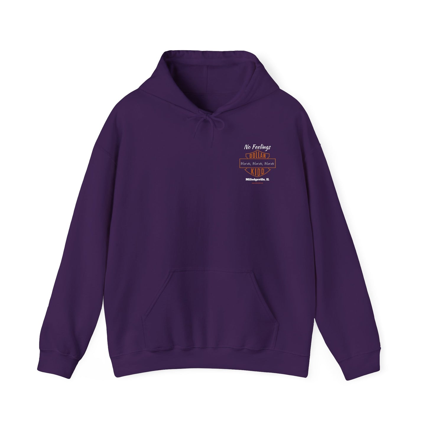 DK - SH - Words Words Words Front and Back Unisex Heavy Blend™ Hooded Sweatshirt