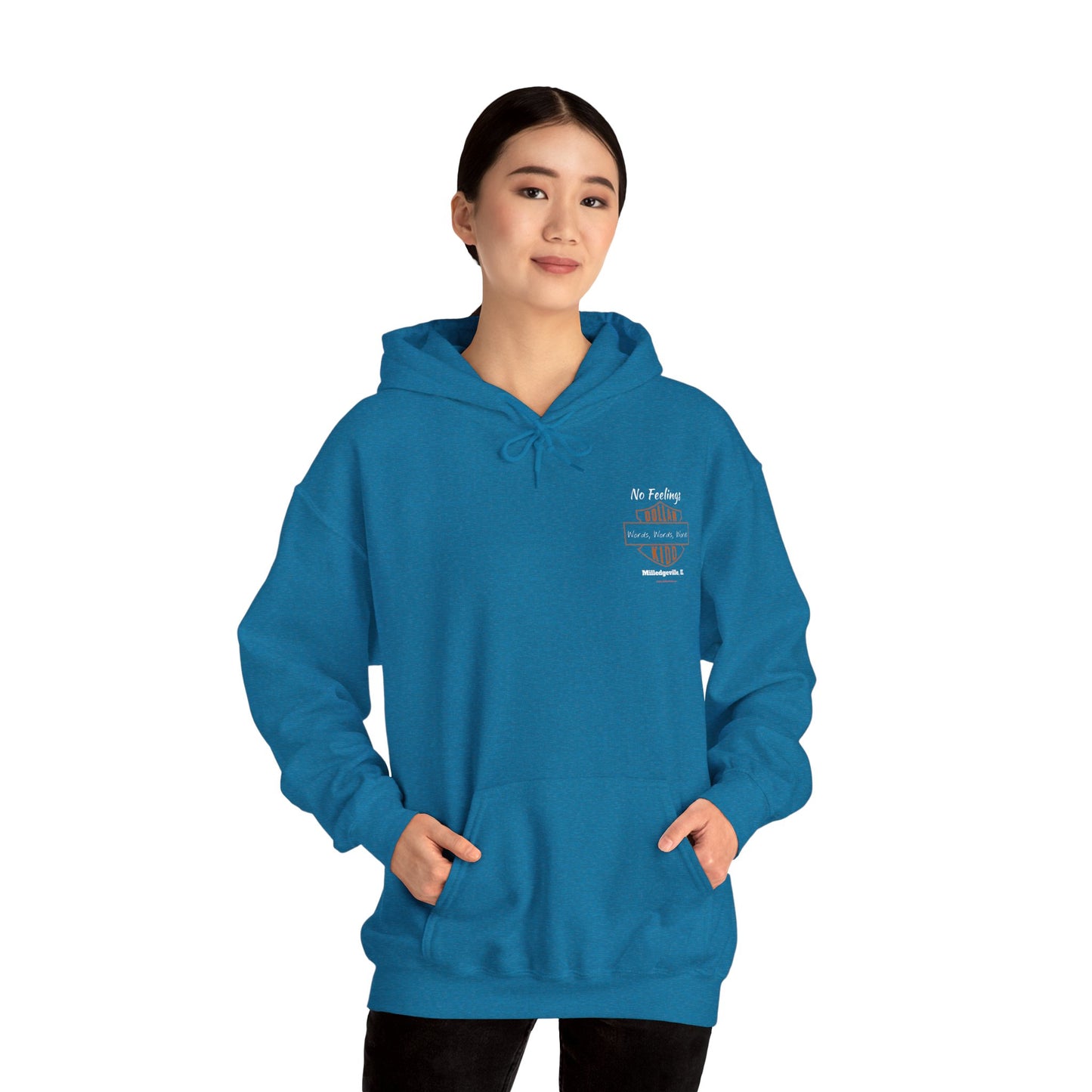 DK - SH - Words Words Words Front and Back Unisex Heavy Blend™ Hooded Sweatshirt
