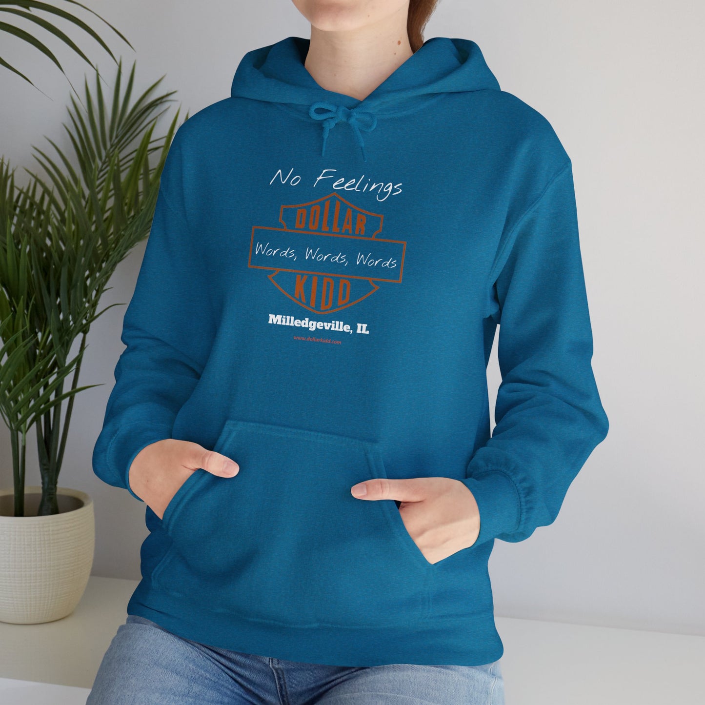 DK - SH - Words Words Words Front Only Unisex Heavy Blend™ Hooded Sweatshirt