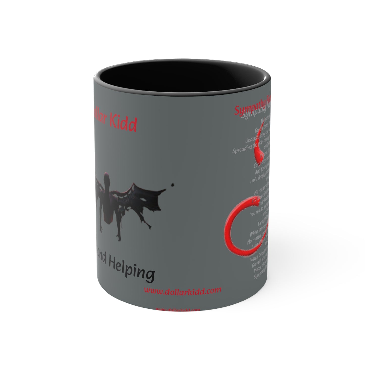 Dollar Kidd - Sympathy From The Devil - Accent Coffee Mug, 11oz