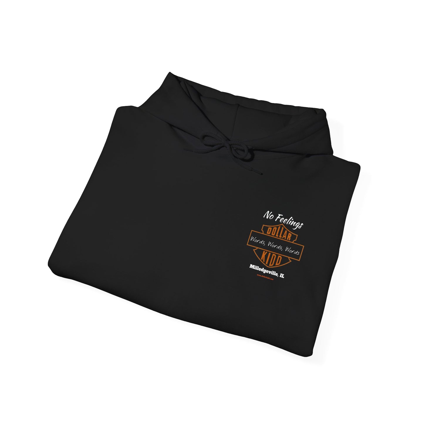 DK - SH - Words Words Words Front and Back Unisex Heavy Blend™ Hooded Sweatshirt