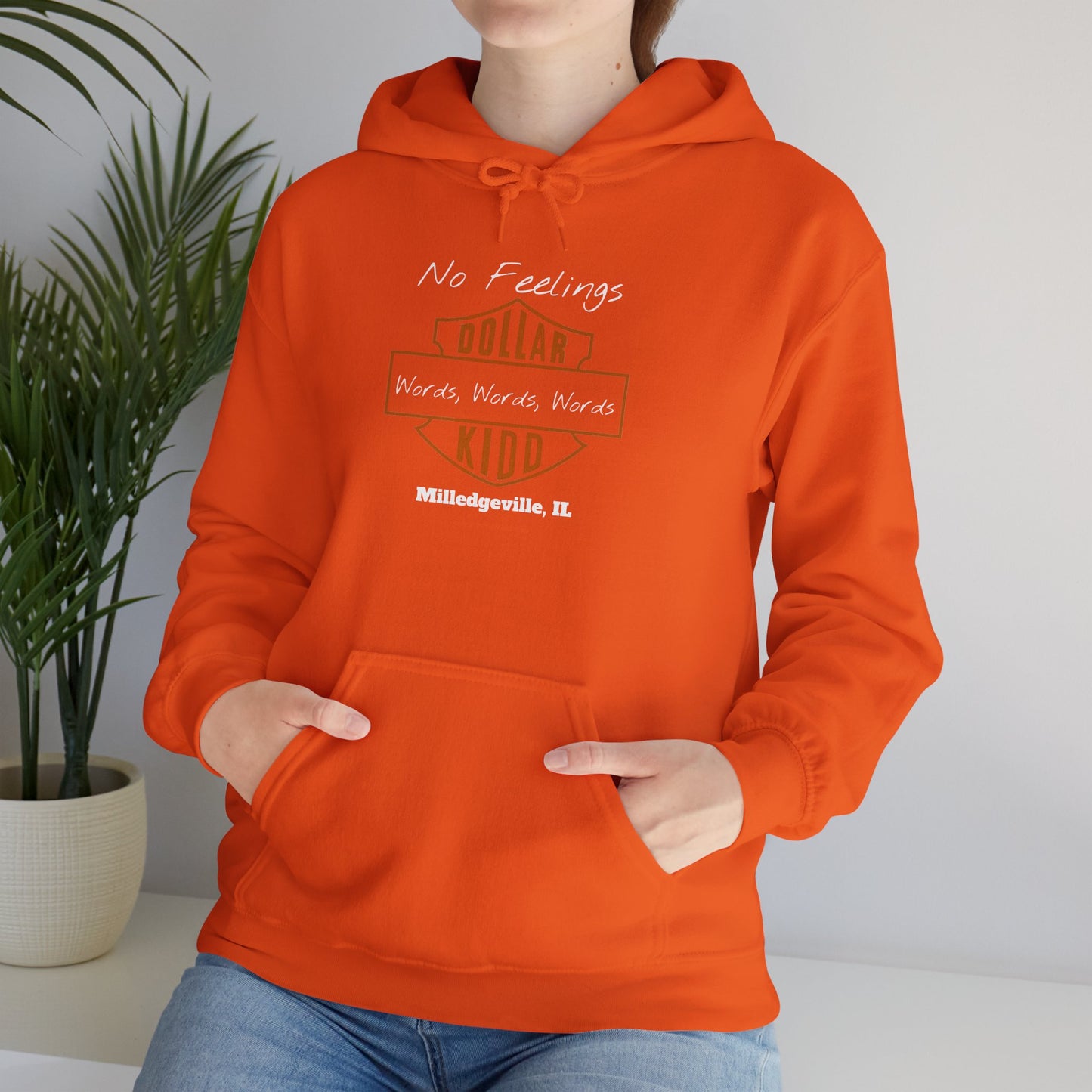DK - SH - Words Words Words Front Only Unisex Heavy Blend™ Hooded Sweatshirt