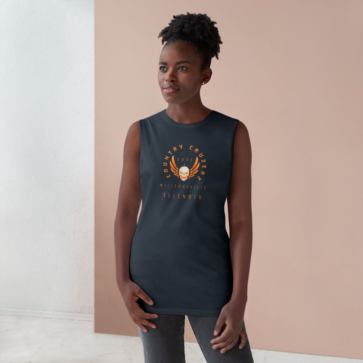 Country Cruzerz - Milledgeville Winged Skull Unisex Barnard Tank