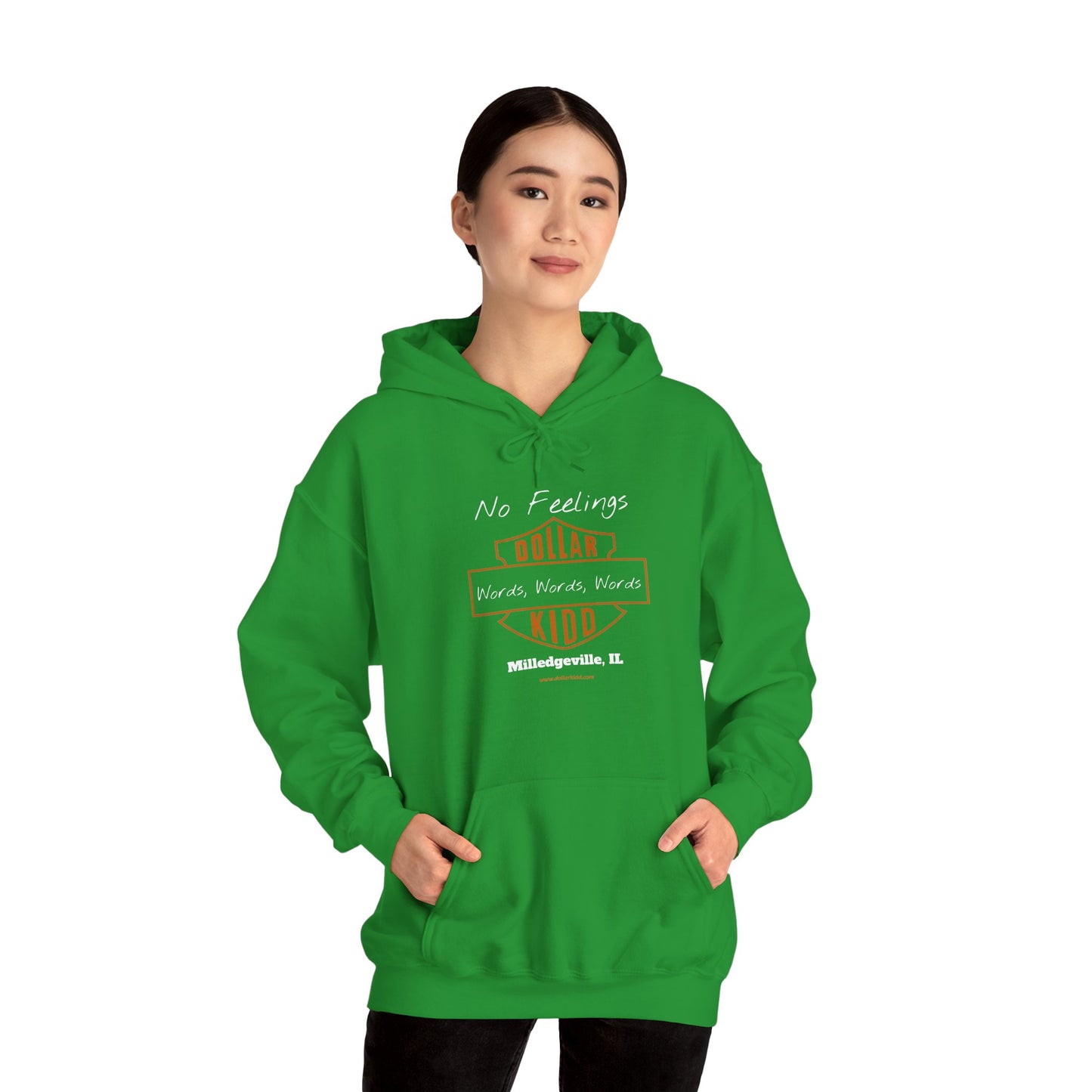 DK - SH - Words Words Words Front Only Unisex Heavy Blend™ Hooded Sweatshirt