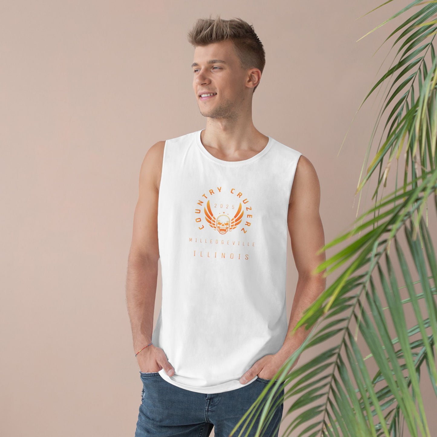 Country Cruzerz - Milledgeville Winged Skull Unisex Barnard Tank