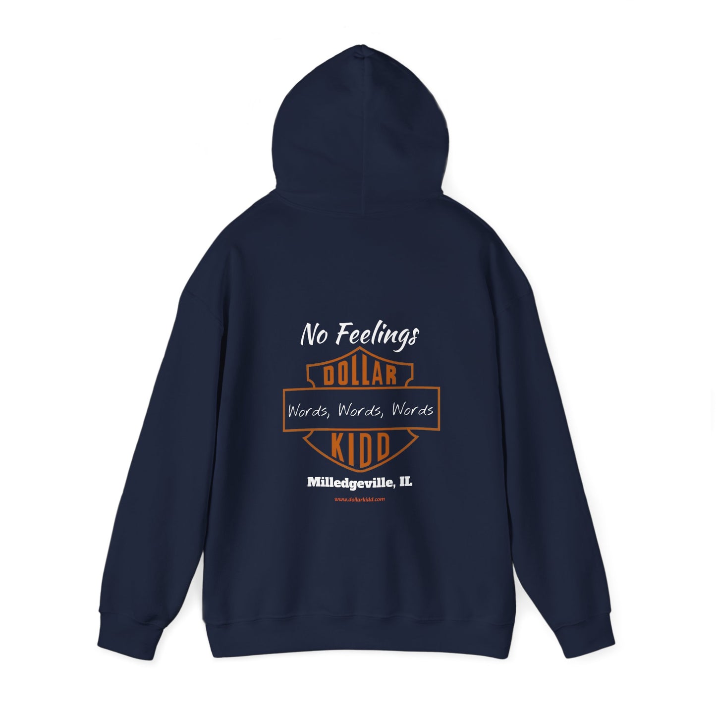 DK - SH - Words Words Words Front and Back Unisex Heavy Blend™ Hooded Sweatshirt
