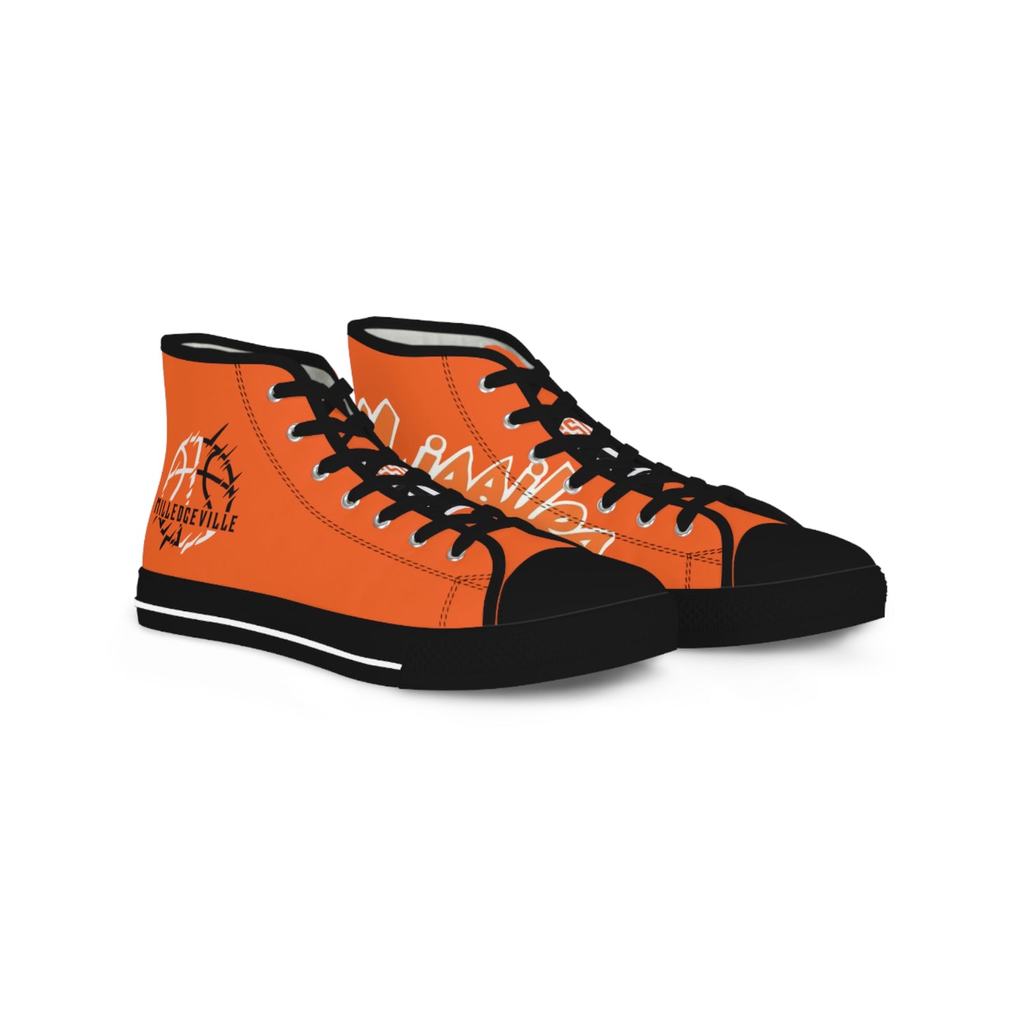 Missiles - Basektball Men's High Top Sneakers Orange