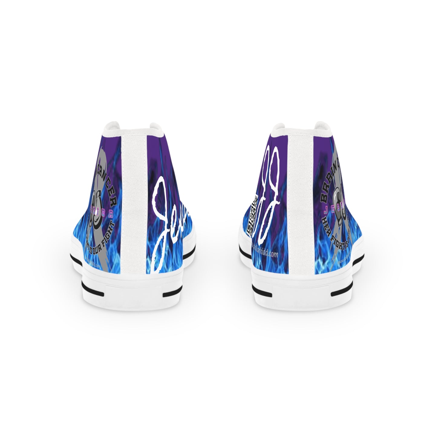 Her Fight Is Our Fight - Jessica High Top Sneakers Purple