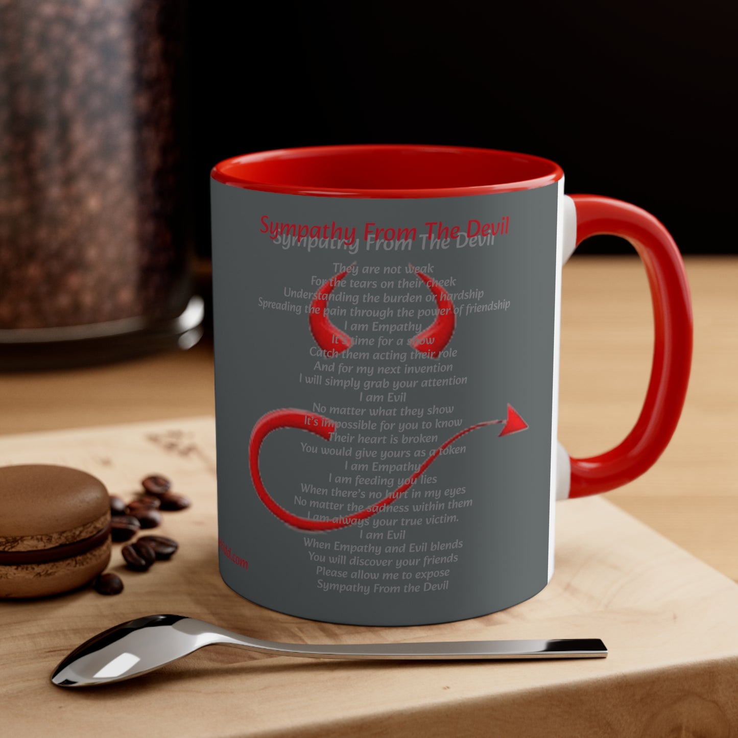 Dollar Kidd - Sympathy From The Devil - Accent Coffee Mug, 11oz