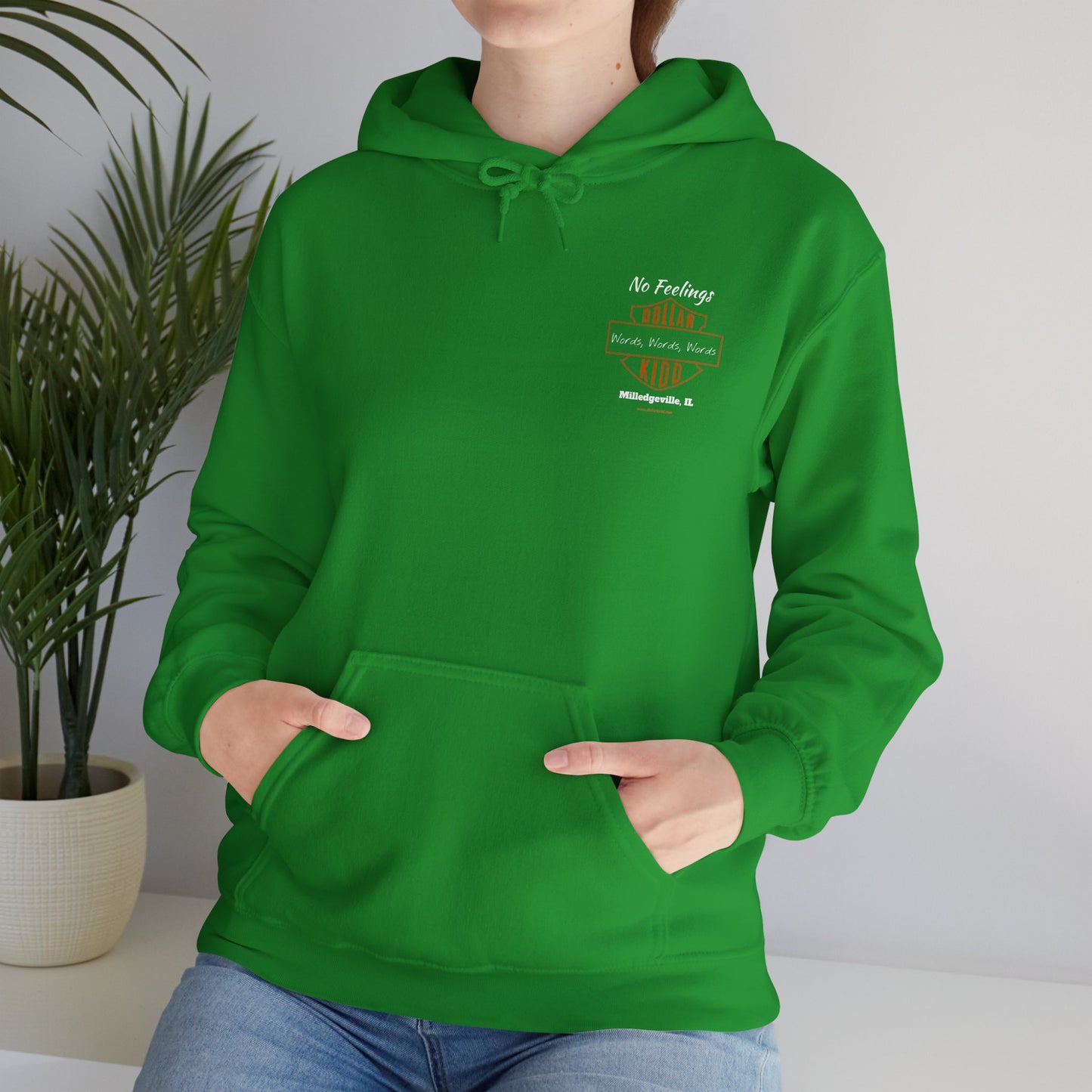 DK - SH - Words Words Words Front and Back Unisex Heavy Blend™ Hooded Sweatshirt