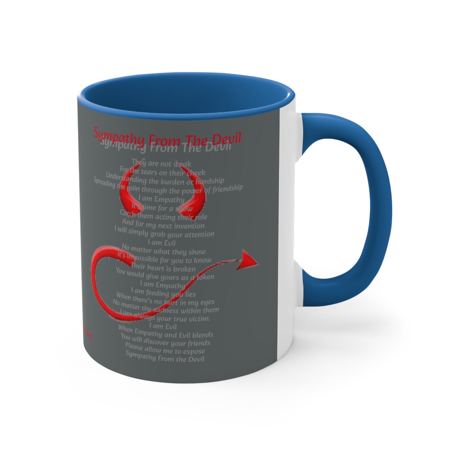 Dollar Kidd - Sympathy From The Devil - Accent Coffee Mug, 11oz