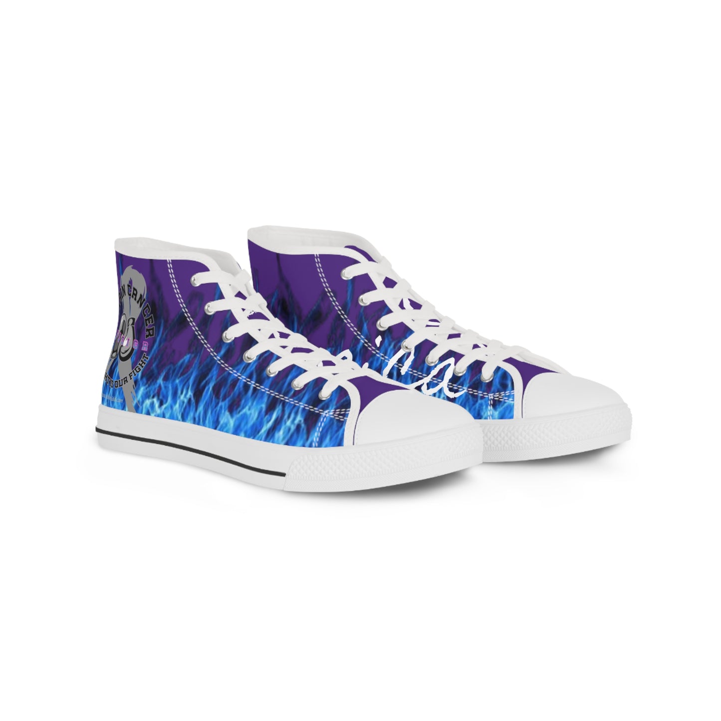 Her Fight Is Our Fight - Jessica High Top Sneakers Purple