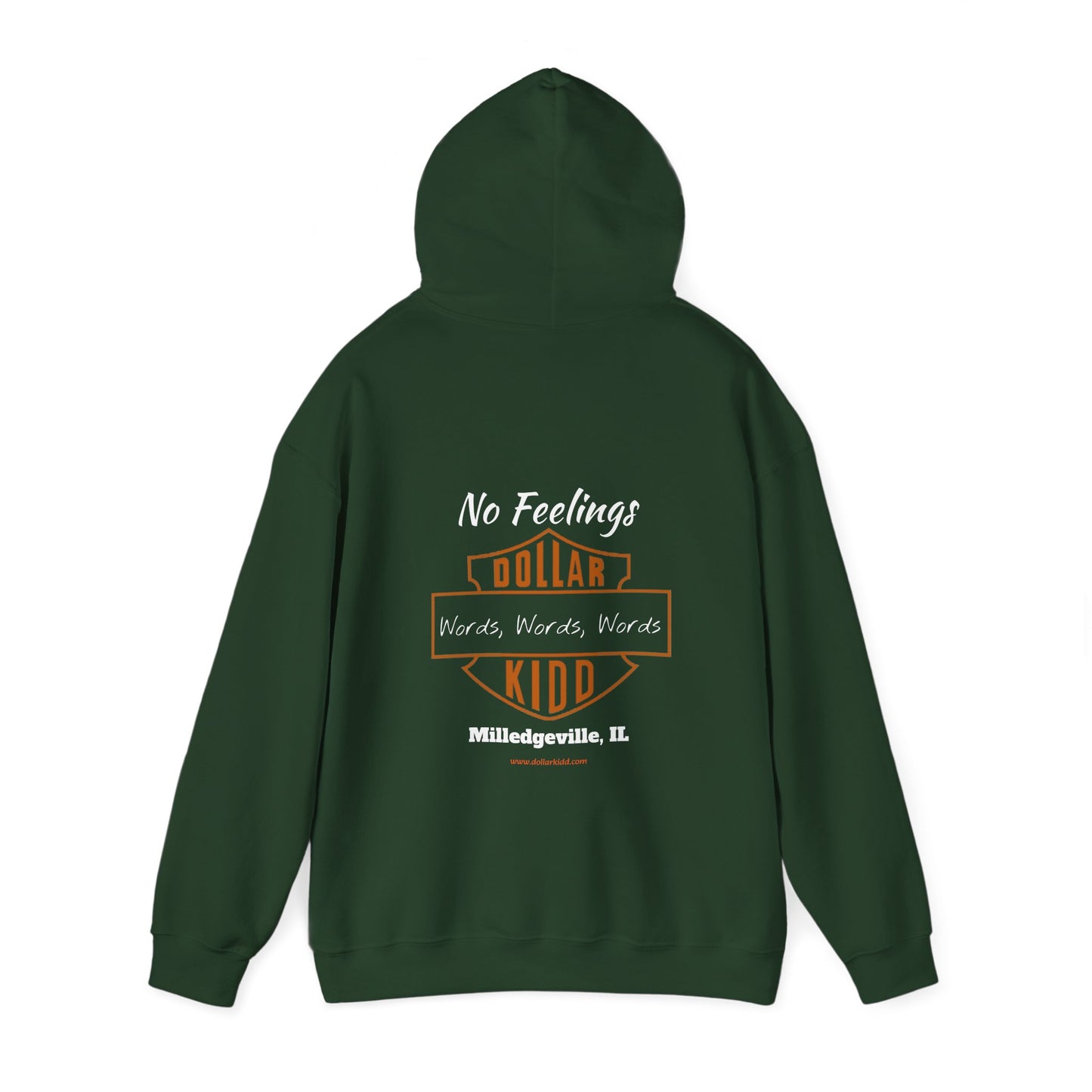 DK - SH - Words Words Words Front and Back Unisex Heavy Blend™ Hooded Sweatshirt