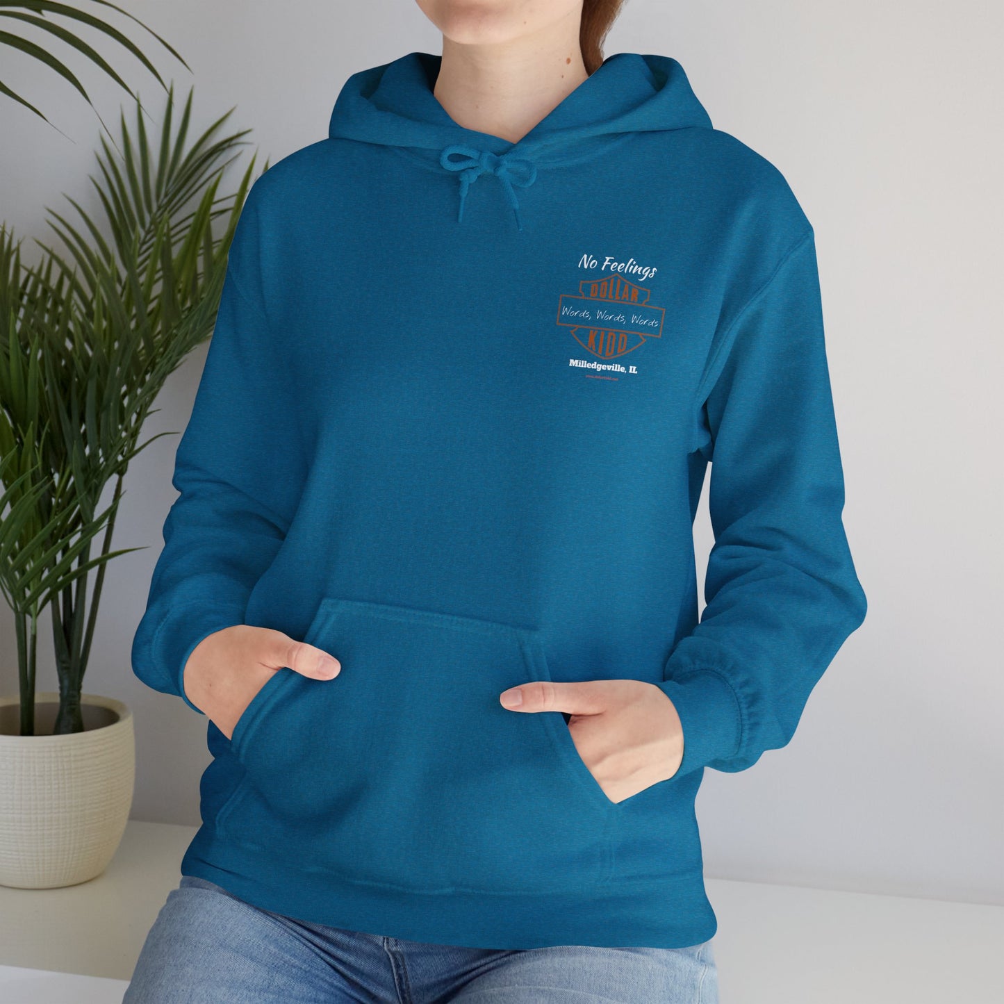 DK - SH - Words Words Words Front and Back Unisex Heavy Blend™ Hooded Sweatshirt