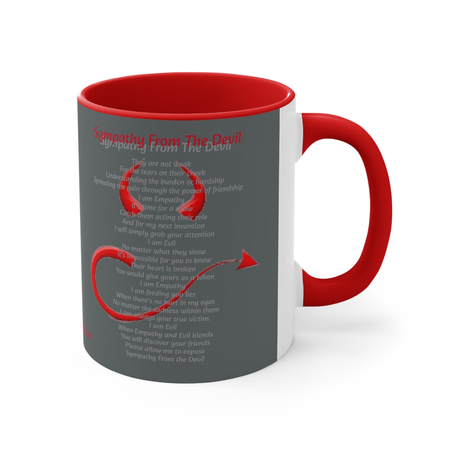 Dollar Kidd - Sympathy From The Devil - Accent Coffee Mug, 11oz