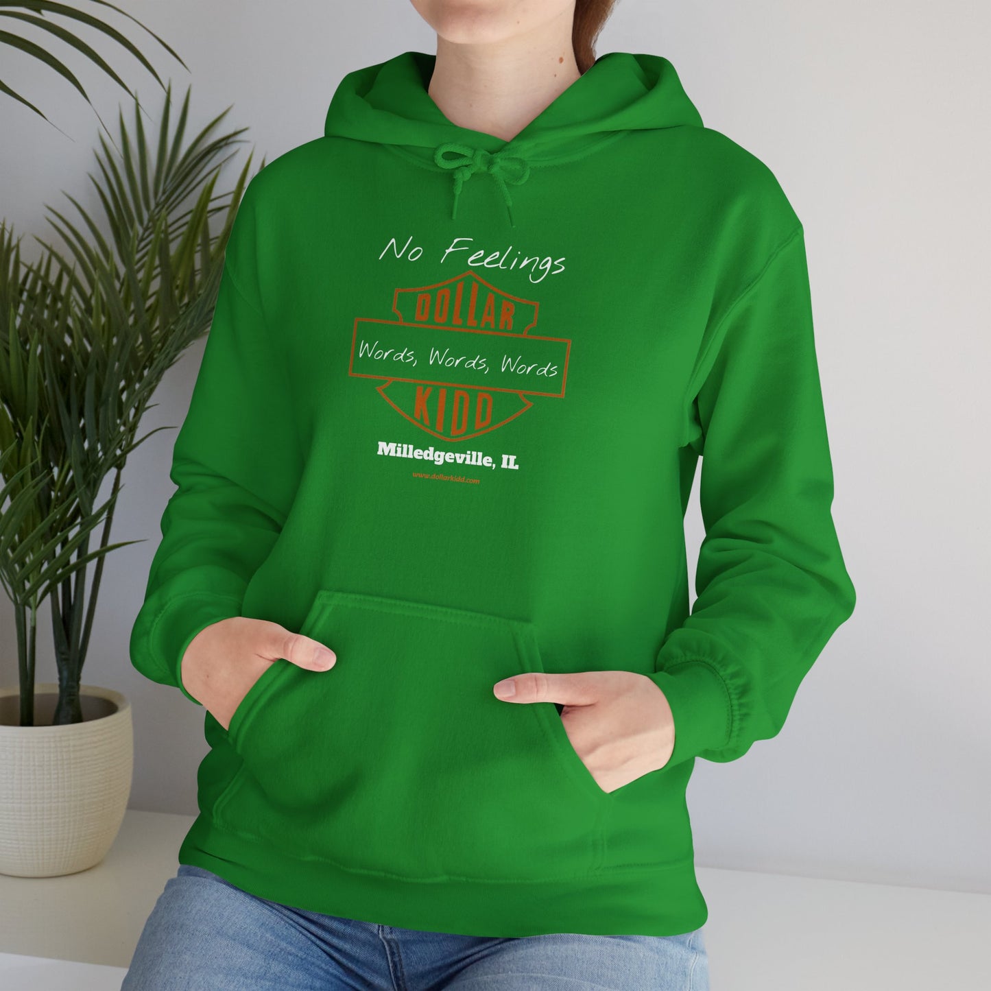 DK - SH - Words Words Words Front Only Unisex Heavy Blend™ Hooded Sweatshirt