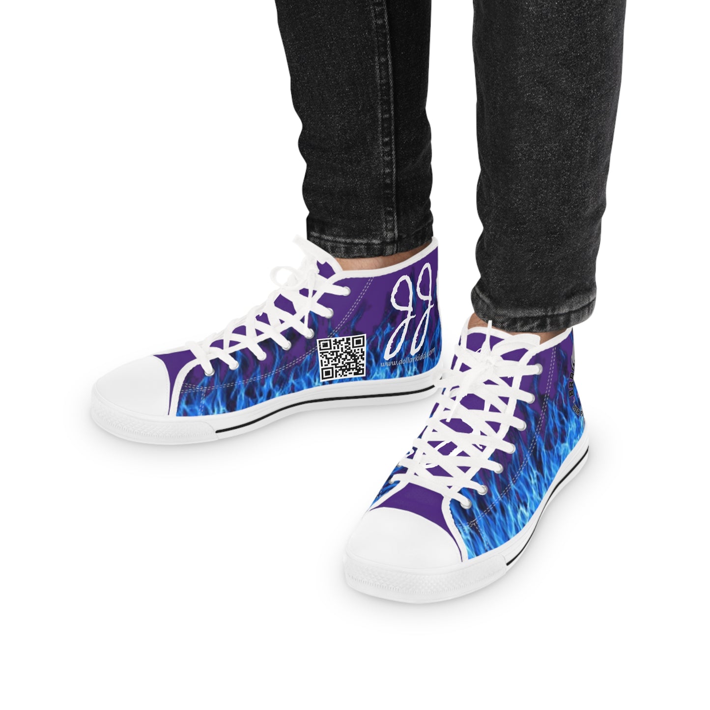 Her Fight Is Our Fight - Jessica High Top Sneakers Purple