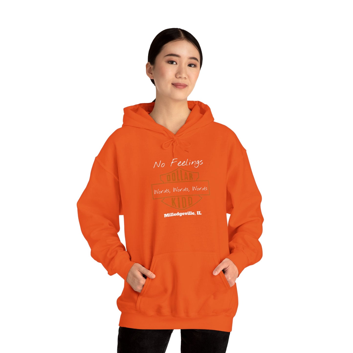 DK - SH - Words Words Words Front Only Unisex Heavy Blend™ Hooded Sweatshirt