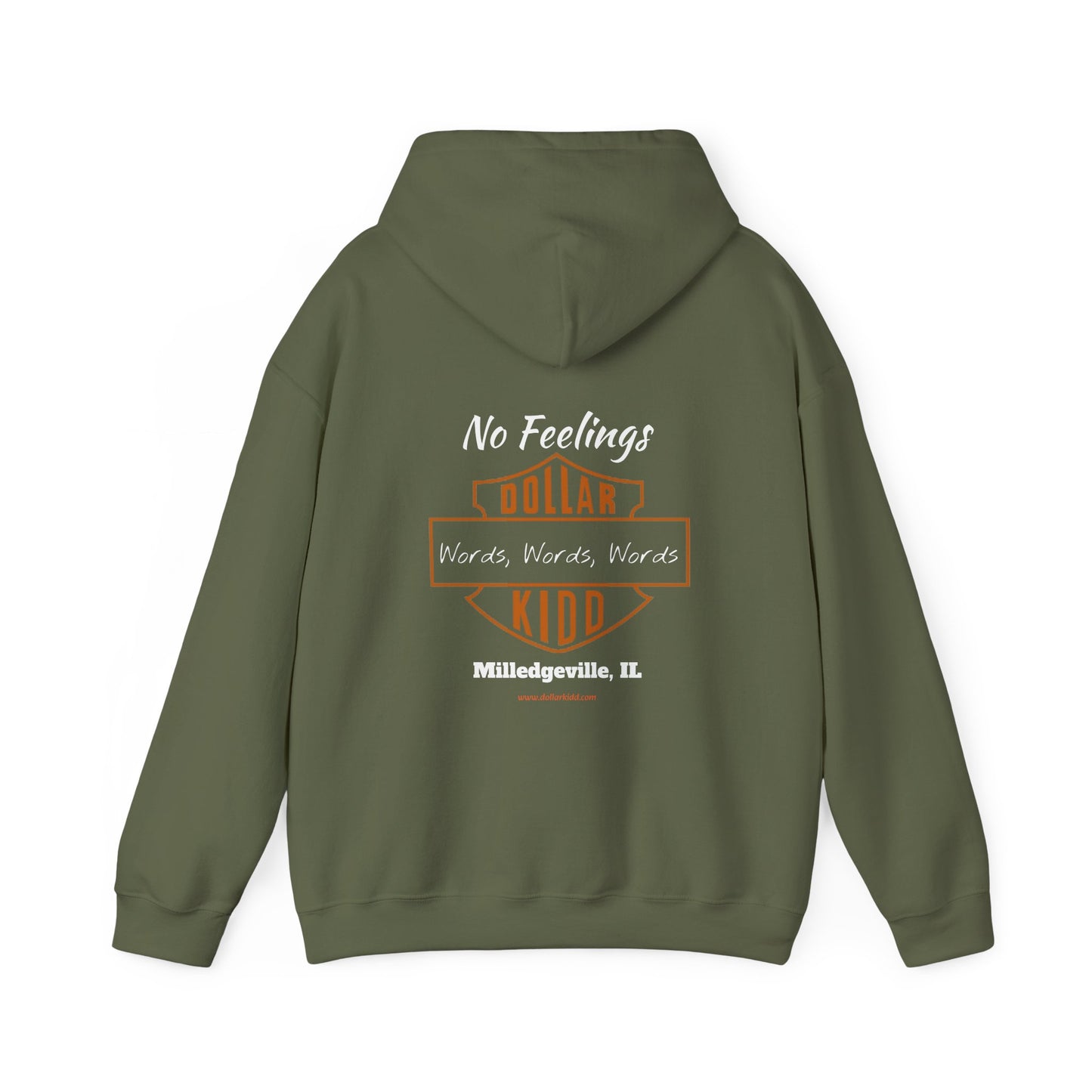 DK - SH - Words Words Words Front and Back Unisex Heavy Blend™ Hooded Sweatshirt
