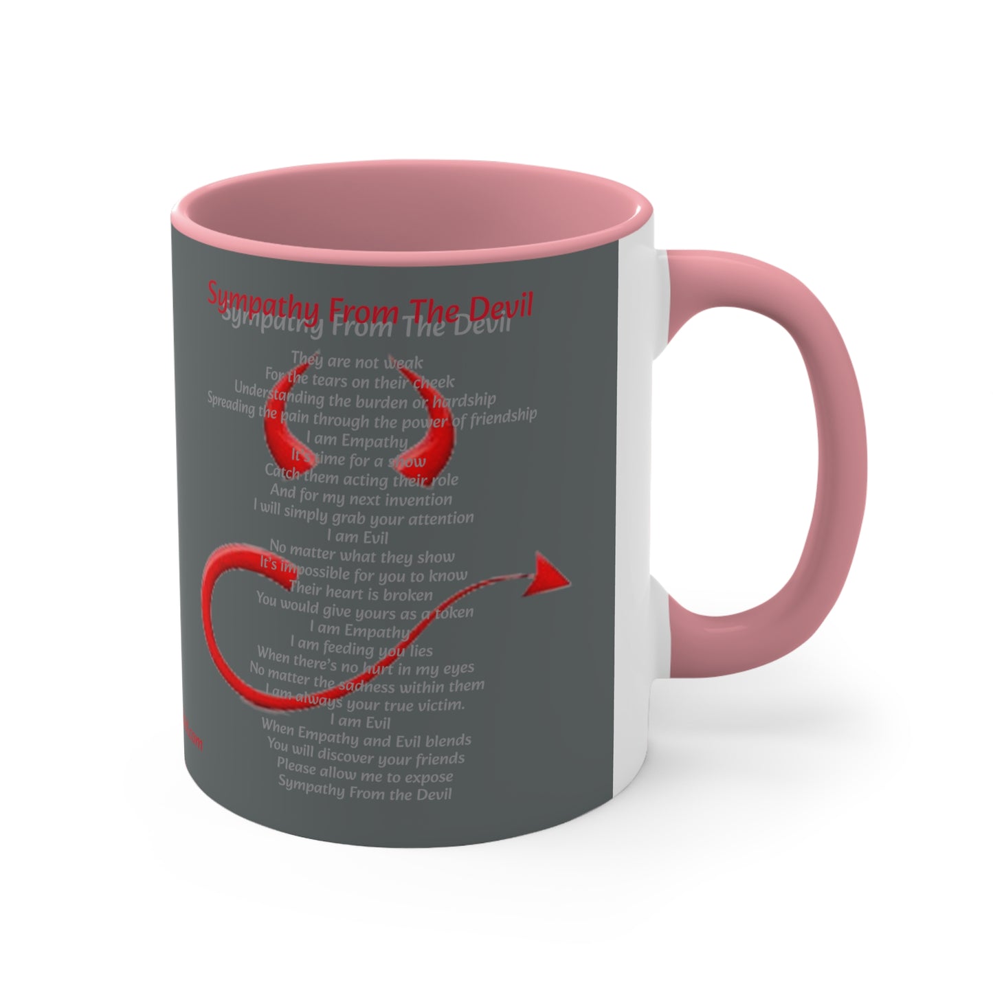 Dollar Kidd - Sympathy From The Devil - Accent Coffee Mug, 11oz