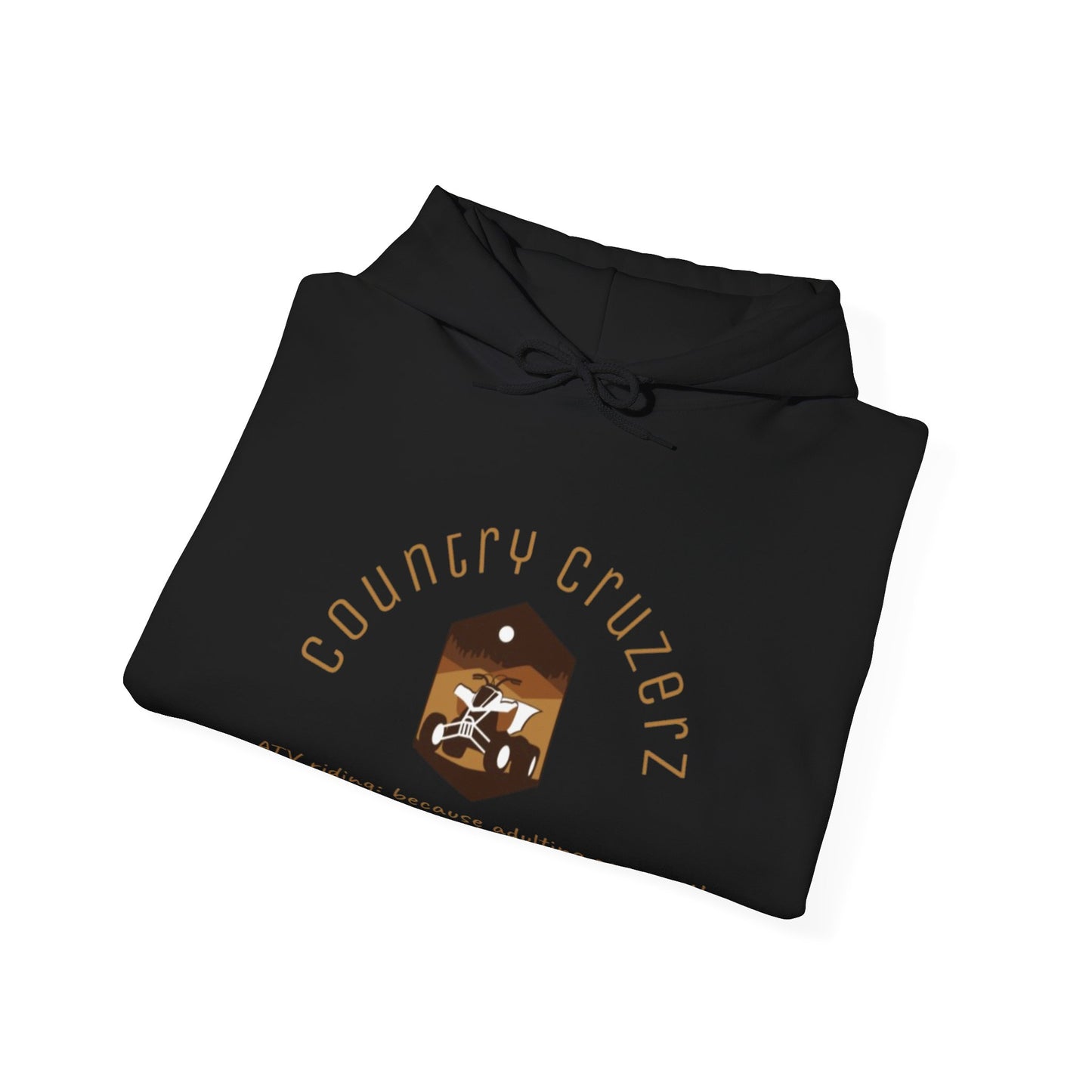 Country Cruzerz - adulting can wait! Unisex Heavy Blend™ Hooded Sweatshirt