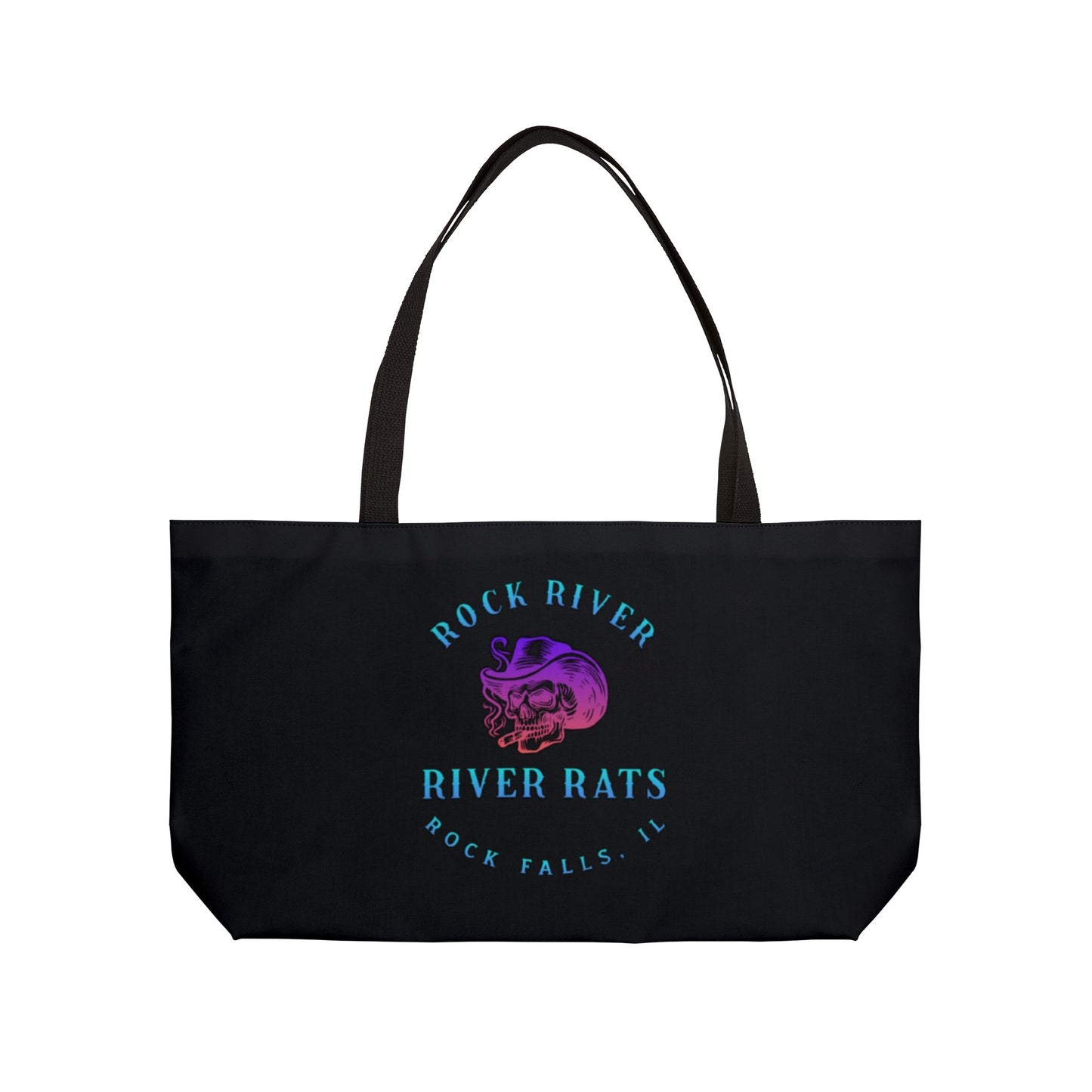 River Ratz - Rock Falls Cowboy Skull Weekender Tote Bag