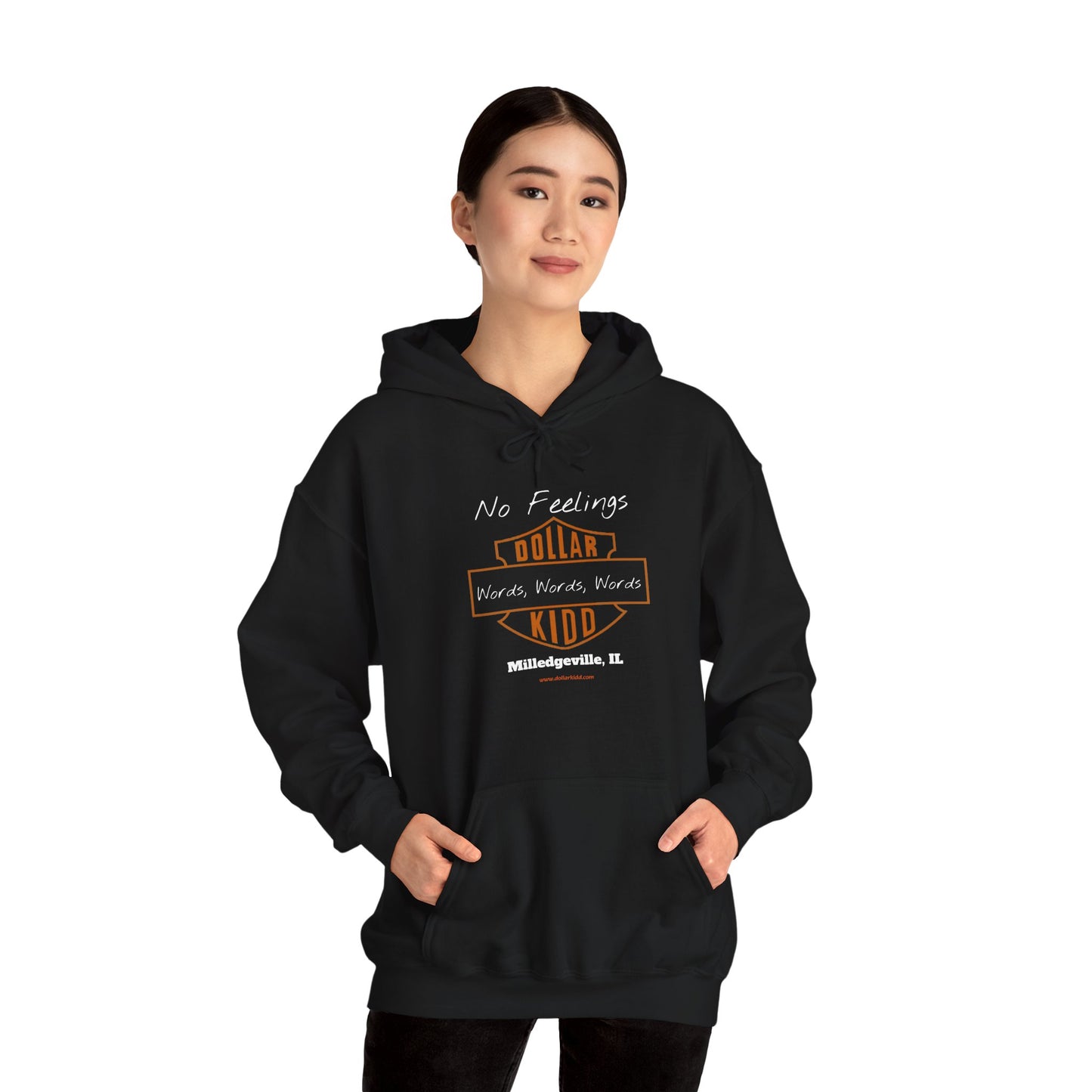 DK - SH - Words Words Words Front Only Unisex Heavy Blend™ Hooded Sweatshirt