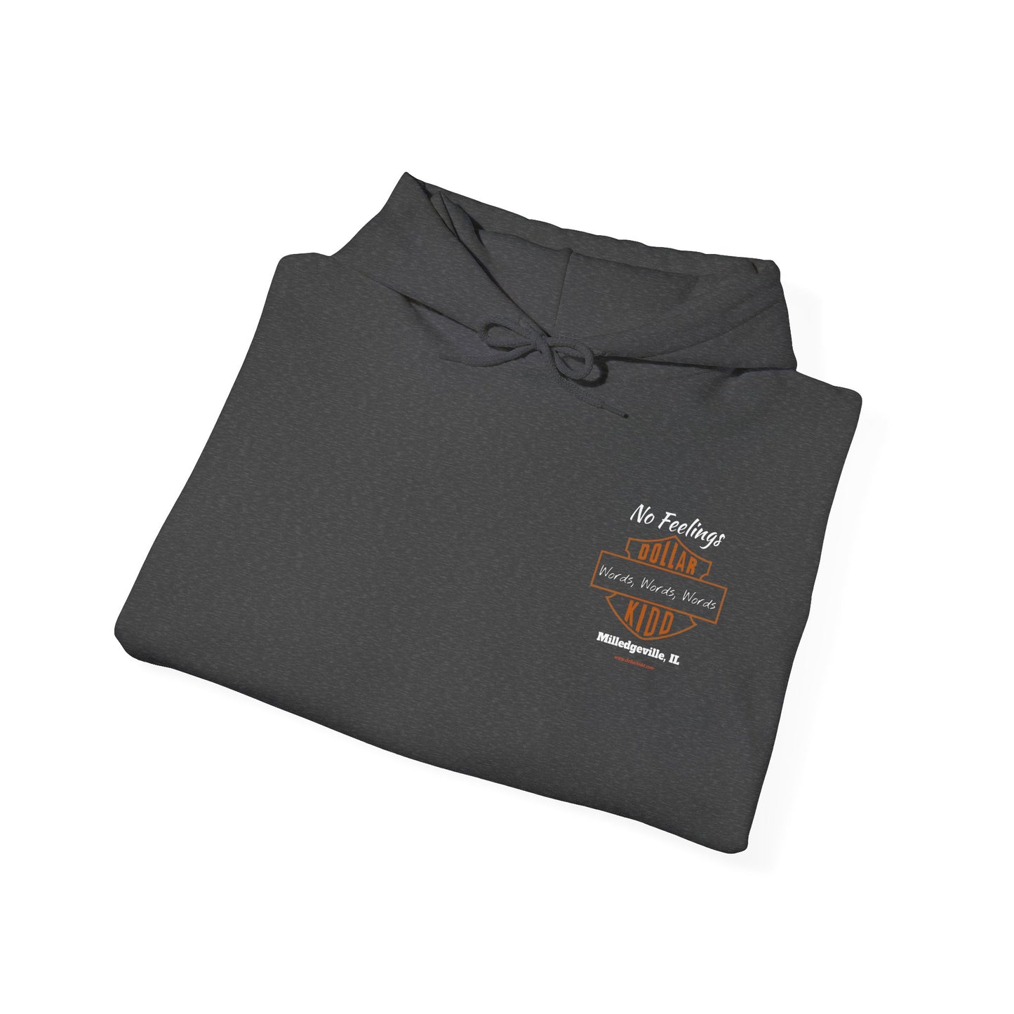 DK - SH - Words Words Words Front and Back Unisex Heavy Blend™ Hooded Sweatshirt