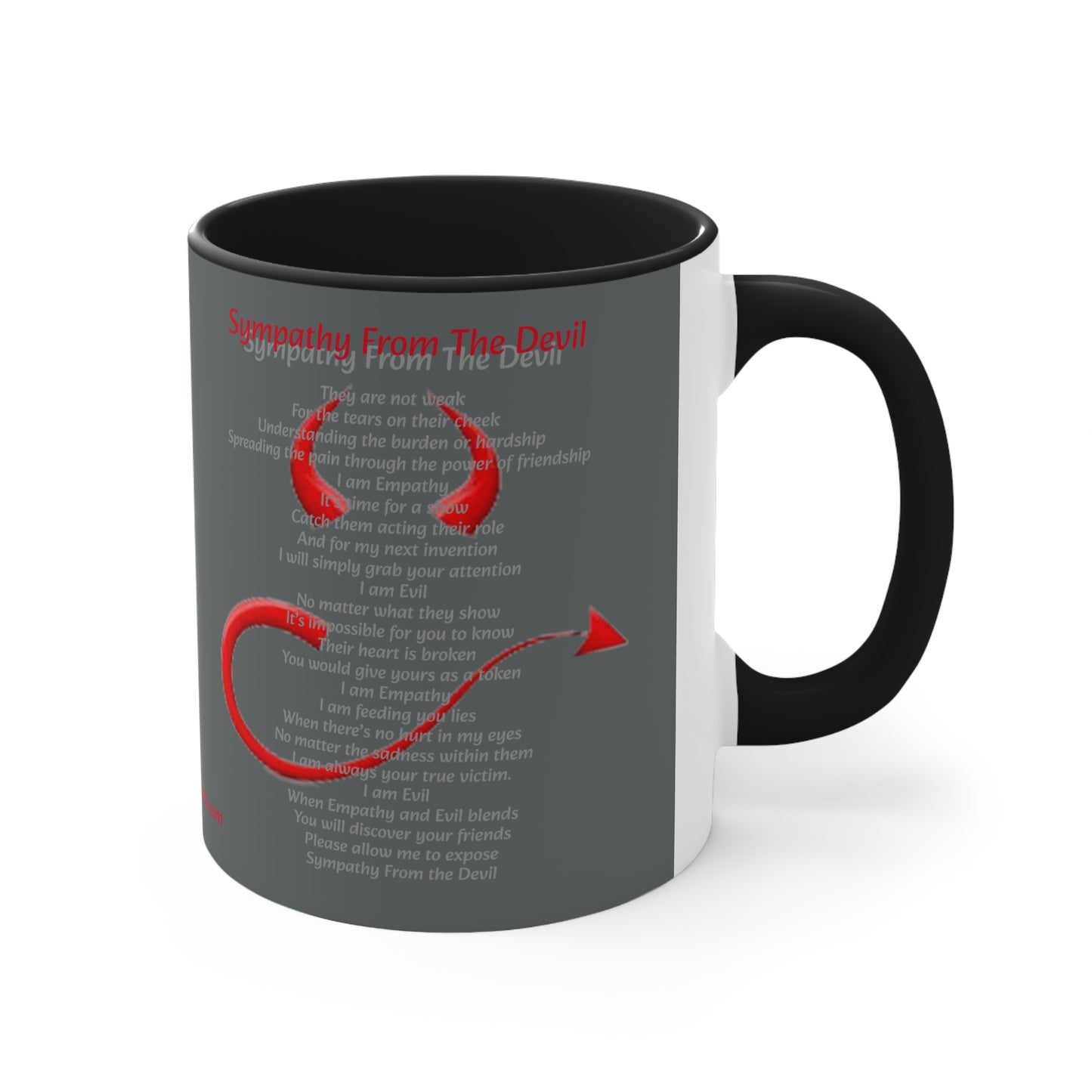 Dollar Kidd - Sympathy From The Devil - Accent Coffee Mug, 11oz