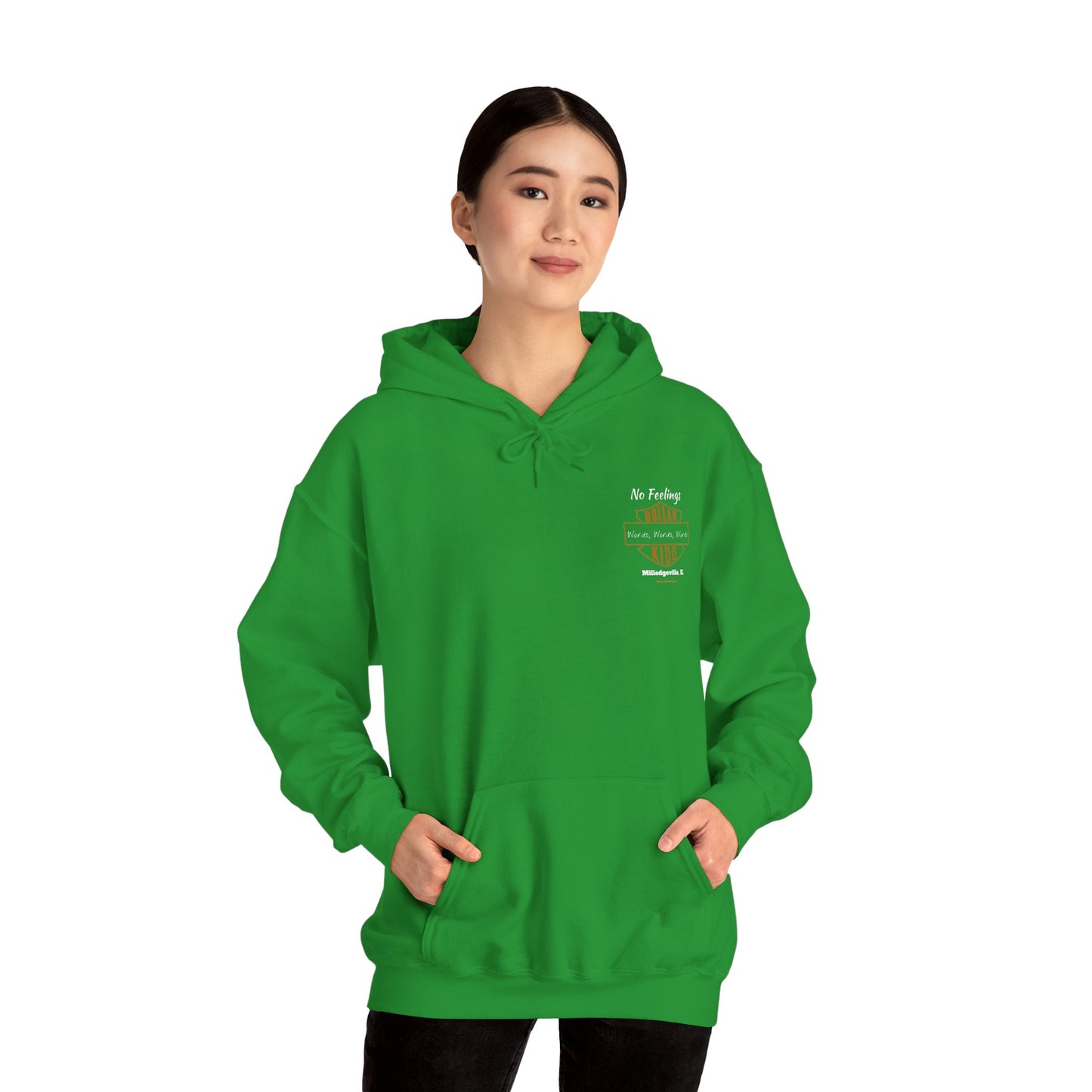 DK - SH - Words Words Words Front and Back Unisex Heavy Blend™ Hooded Sweatshirt