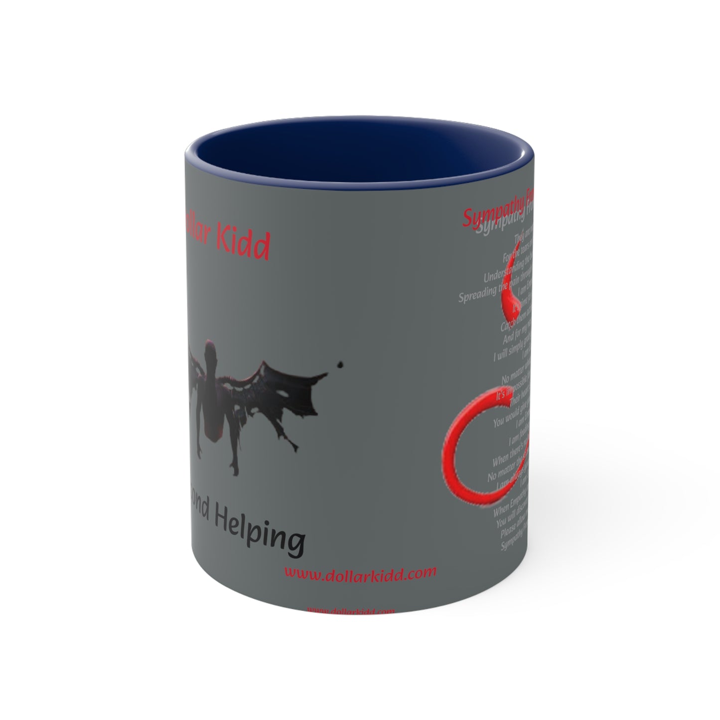 Dollar Kidd - Sympathy From The Devil - Accent Coffee Mug, 11oz