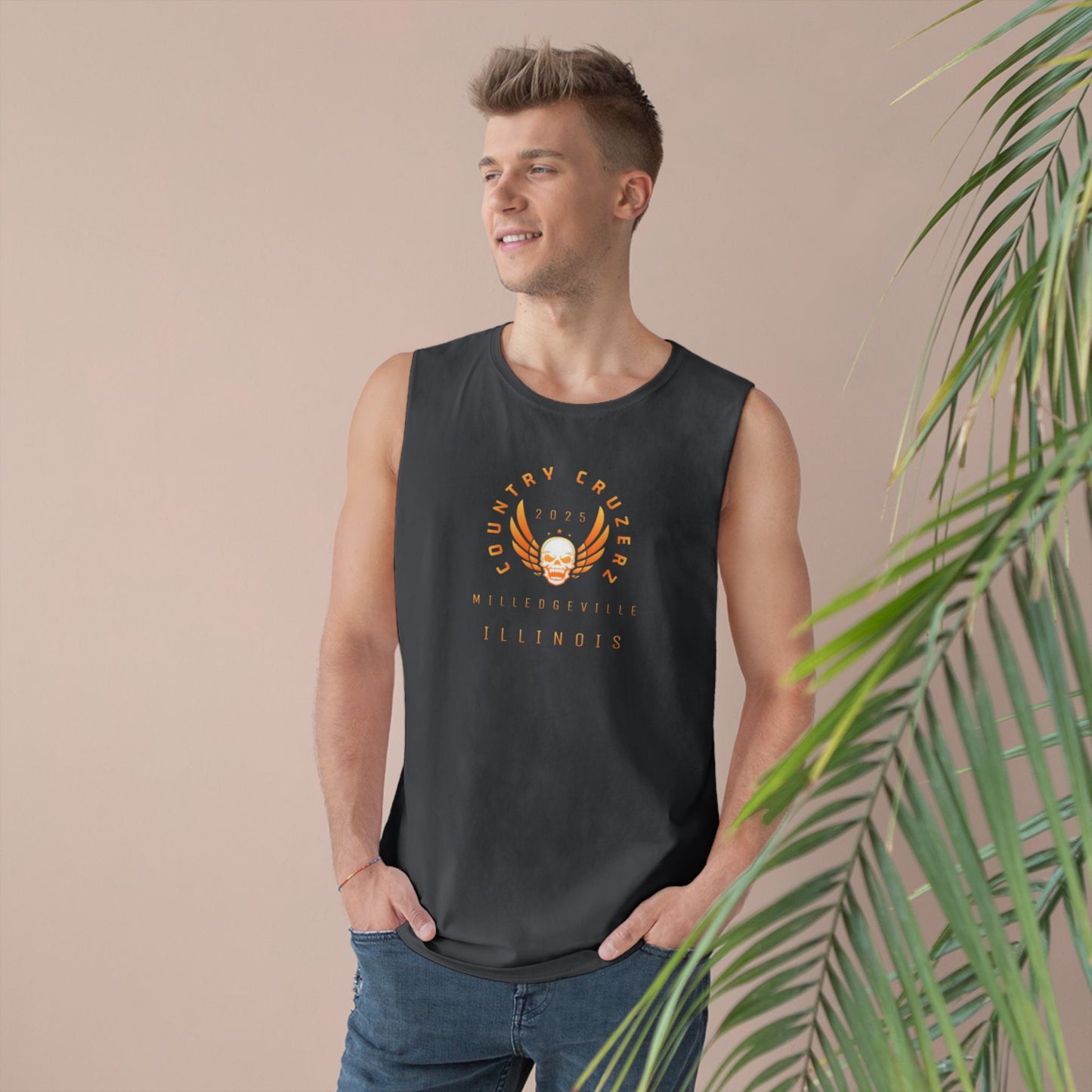 Country Cruzerz - Milledgeville Winged Skull Unisex Barnard Tank