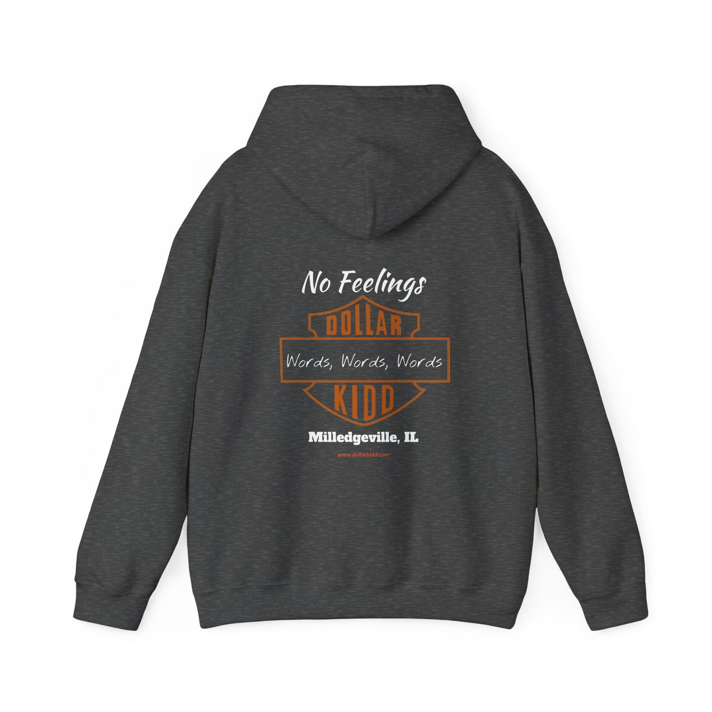 DK - SH - Words Words Words Front and Back Unisex Heavy Blend™ Hooded Sweatshirt