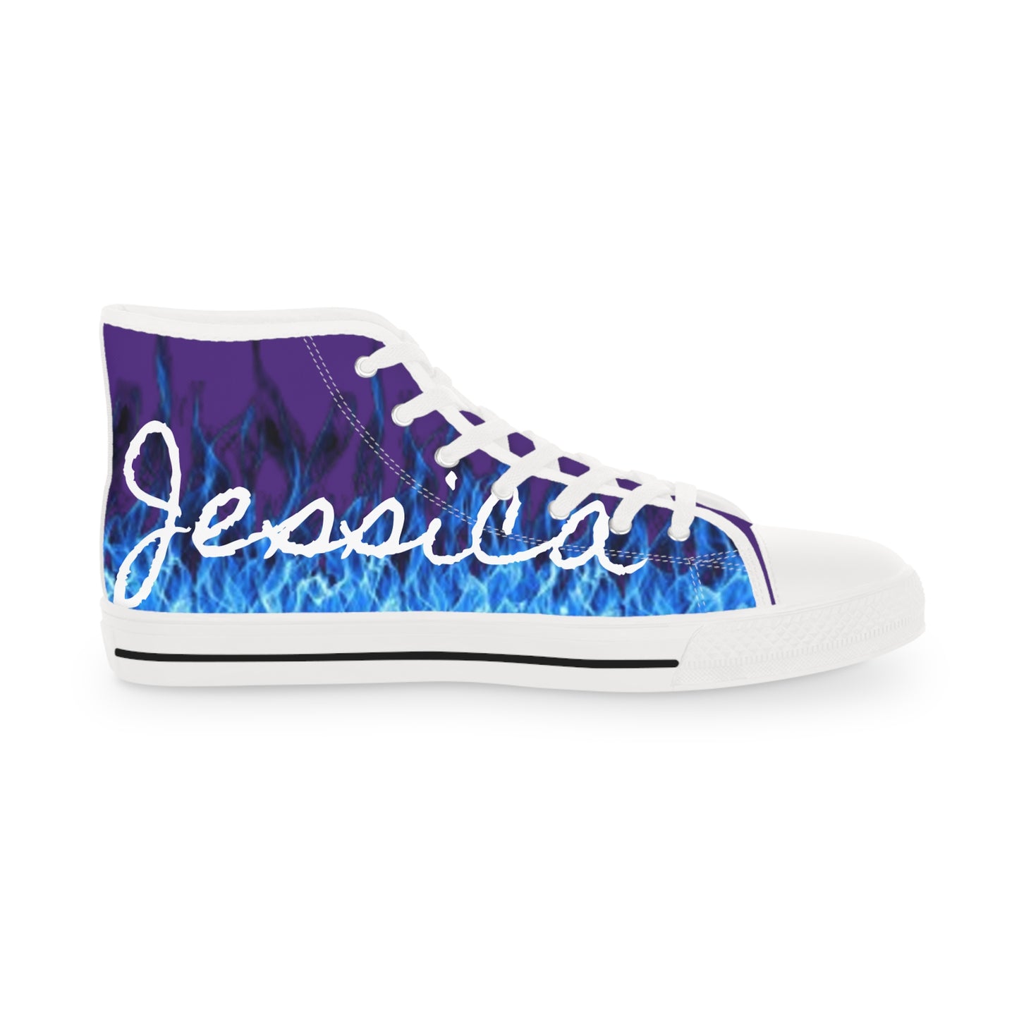 Her Fight Is Our Fight - Jessica High Top Sneakers Purple